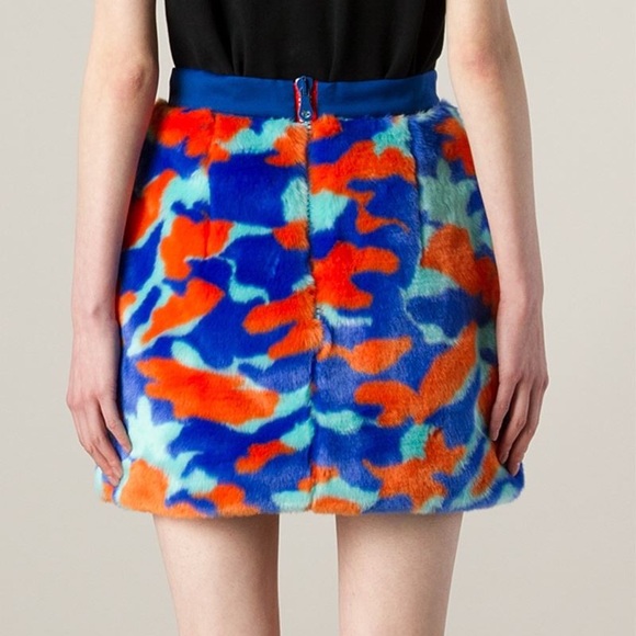 House of Holland Dresses & Skirts - House of Holland Camo Fur Mini Skirt